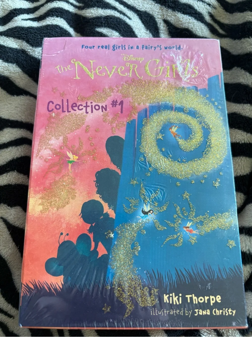 Disney The Never Girls Collection #1 Pink Blue with Gold Glitter